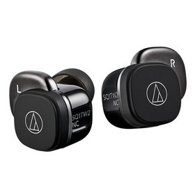 オーディオテクニカ 完全ワイヤレスイヤホン ATH-SQ1TW2NC-BK ブラック ノイズキャンセリング Bluetooth 左右独立 マルチポイント ワイ