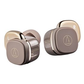 オーディオテクニカ 完全ワイヤレスイヤホン ATH-SQ1TW2NC-CA カフェラテ ノイズキャンセリング Bluetooth 左右独立 マルチポイント ワイ