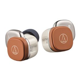 オーディオテクニカ ATH-SQ1TW2NC WCM ワイヤレスヘッドホン アクティブノイズキャンセリング搭載 ワイヤレス充電対応 ホワイトキャメル