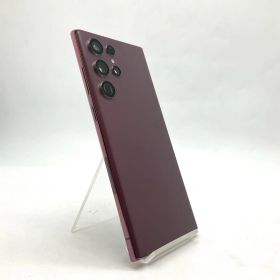【全額返金保証】【最速発送】SAMSUNG Galaxy S22 Ultra 256GB バーガンディ au SIMフリー SCG14 白ロム 動作確認済