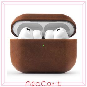 LITOCARY Crazy Horse Leather Case For AirPods Pro3 MagSafe対応 濃茶色