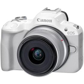 【先着フラッシュクーポン 最大3000円OFF!】CANON キヤノン EOS R50 RF-S18-45 IS STM レンズキット ホワイト APS-C ミラーレス一眼カメラ EOSR50L1845ST