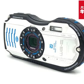 【中古】 【並品】 ペンタックス Optio WG-3 ホワイト・ブルー 【コンパクトデジタルカメラ】