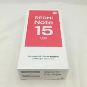 【未使用】Xiaomi 国内版 【SIMフリー】 Redmi Note 15 5G ミストパープル 8GB 512GB【川崎】保証期間３ヶ月