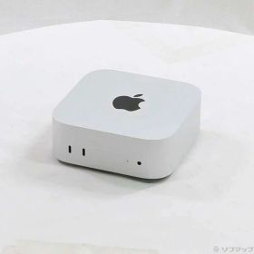 【中古】Apple(アップル) Mac mini Late-2024 MU9D3J／A Apple M4 10コアCPU_10コアGPU 16GB SSD256GB シルバー 〔macOS v26.7〕 【258-ud】