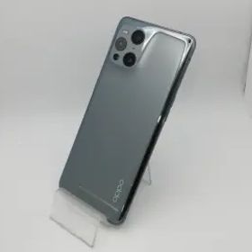 【中古】Oppo au 【SIMロック解除済み】 OPPO Find X3 Pro グロスブラック 12GB 256GB OPG03【新橋烏森通り】保証期間１ヶ月【ランクA】