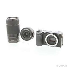 〔中古品〕 α6000 ILCE-6000Y ブラック ダブルズームレンズキット〔中古品〕 α6000 ILCE-6000Y ブラック ダブルズームレンズキット