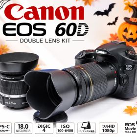 Canon EOS 60D 望遠300mm Wレンズ 動画対応 初心者 一眼レフ キャノン スマホ転送 一眼レフカメラ 高画質 0367