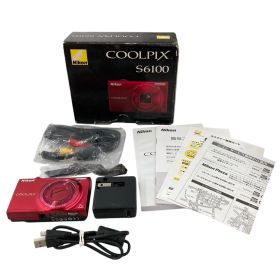 186000 ジャンク品 Nikon ニコン COOLPIX S6100 super red