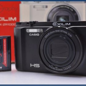 【美品・動作保証】 カシオ CASIO EXILIM EX-ZR1000 12.5x 元箱、バッテリー付属 同梱無料 #my1574