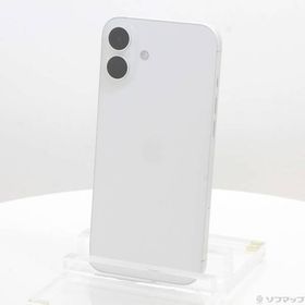〔中古〕Apple(アップル) iPhone16 Plus 128GB ホワイト MXVC3J／A SIMフリー〔262-ud〕