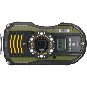 PENTAX 防水デジタルカメラ PENTAX WG-3GPS グリーン 1cmマクロ マクロスタンド 電子コンパス サブLCD Qi規格 PENTAX WG-3GPSGR 12663