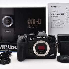 シャッター回数23,344回！★美品★OLYMPUS OM-D E-M1 MarkIII ブラック ボディ デジカメ 動作確認済み オリンパス ミラーレス一眼 #A11001