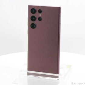 【中古】GALAXY(ギャラクシー) Galaxy S22 Ultra 256GB バーガンディ SCG14 au SIMフリー 【258-ud】