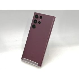 【中古】SAMSUNG au 【SIMフリー】 Galaxy S22 Ultra バーガンディ 12GB 256GB SCG14【浜松駅前】保証期間1ヶ月【ランクB】