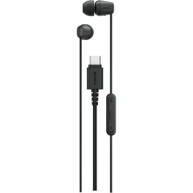 ソニー(SONY) IER-EX15C BZ ブラック/タイプc/イヤホン/Type-C/イヤホン/有線/バランスの良い音質/小型/リモコン操作 / 4色 / マイク付き/通話可能/クリアな音質 / コード長1.2m / リモコン操作/ソニー独自開発ドライバー/低音域から高音域