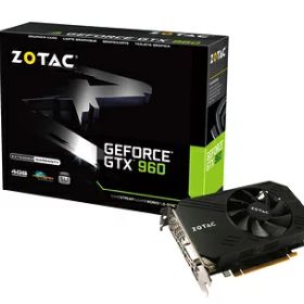 【中古】 ZOTAC Geforce GTX 960 Single Fan 4GB グラフィックスボード VD5881 ZTGTX96-4GD5R02/ZT-90311-10M