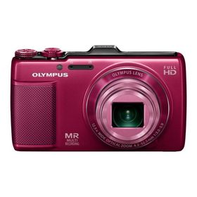 OLYMPUS デジタルカメラ SH-25MR レッド iHSテクノロジー GPS・電子コンパス内蔵 1600万画素 裏面照射型CMOS 光学12.5倍ズーム DUAL IS ハイビジョン