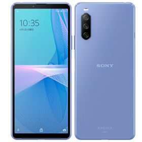 【中古】Bランク【やや傷や汚れあり】 SIMフリー SOG04 SONY Xperia 10 III ブルー 本体のみ 利用制限〇(白ロム) 送料無料