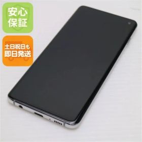 超美品 SCV41 Galaxy S10 プリズムホワイト スマホ 本体 白ロム 土日祝発送OK