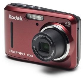 Kodak PIXPRO Friendly Zoom FZ43 16 MP Digital Camera with 4X Optical Zoom and 2.7 LCD Screen (Red) by Kodak