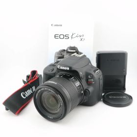 ★極上品★ショット数：3,832回★キヤノン CANON EOS Kiss X7 + EF-S 18-55mm F4-5.6 IS STM 説明書・充電器付★ I0918＃5836