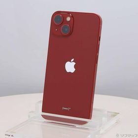 〔中古〕Apple(アップル) iPhone13 128GB プロダクトレッド MLNF3J／A SIMフリー〔258-ud〕