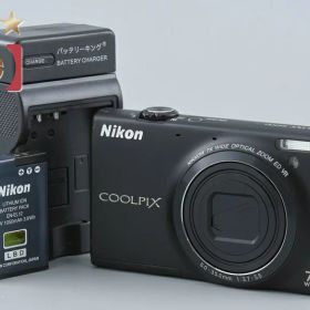 【中古】Nikon ニコン COOLPIX S6100 ノーブルブラック コンパクトデジタルカメラ