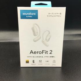 Soundcore AeroFit 2ホワイト ワイヤレスイヤホン TU-066