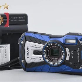 【中古】RICOH リコー PENTAX ペンタックス WG-40W ブルー コンパクトデジタルカメラ シャッター回数僅少