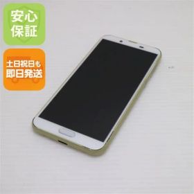 美品 SH-M08 AQUOS sense2 アッシュイエロー スマホ 本体 白ロム 土日祝発送OK
