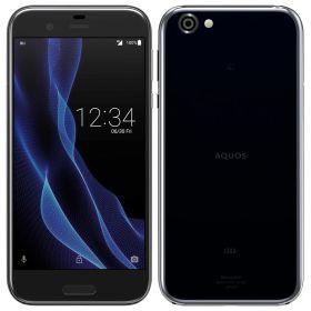【中古】Bランク【やや傷や汚れあり】 SIMロック解除済み 元au SHV39 SHARP AQUOS R マーキュリーブラック 判定○ 赤ロム永久保証 送料無料