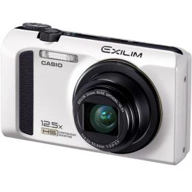 【中古】CASIO デジタルカメラ EXILIM 1210万画素 光学ズーム12.5倍 EX-ZR100WE