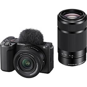〔中古〕SONY(ソニー) VLOGCAM ZV-E10 II ダブルズームレンズキット ブラック ZV-E10M2X B〔258-ud〕
