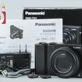 【中古】Panasonic パナソニック LUMIX DMC-TX1 ブラック コンパクトデジタルカメラ 元箱付き