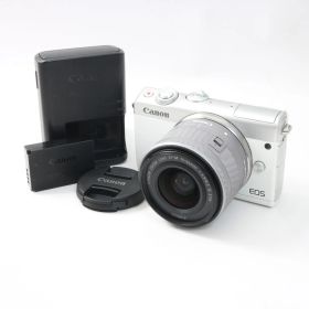 Canon キャノン EOS M100 + EF-M 15-45mm IS STM ホワイト レンズセット
