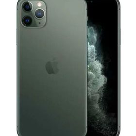 【中古】Apple iPhone 11Pro Max au版 64GB Midnight Green スマホ 本体 赤ロム永久保証 70%以上 Bランク