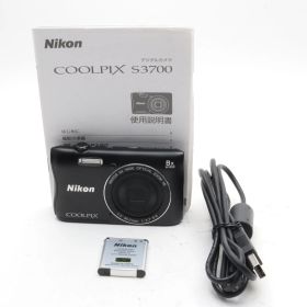 Nikon デジタルカメラ COOLPIX S3700 ブラック 光学8倍ズーム 2005万画素 S3700BK
