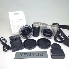 シャッター数859 SONY ILCE-6000 α6000 SELP1650 ソニー 動作品 レンズ付き