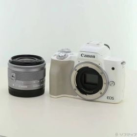 ソフマップ 〔中古品〕 EOS Kiss M ホワイト EFM1545 IS STM レンズキット【349】