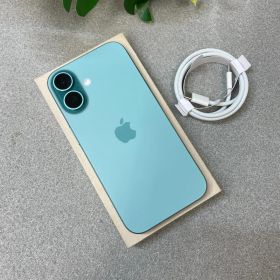 バッテリー100% iPhone 16 128GB ティール 国内版SIMフリー
