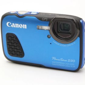 D (ジャンク) Canon キヤノン PowerShot D30 ブルー 返品不可 9-38