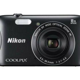 【中古】Nikon デジタルカメラ COOLPIX S3700 ブラック 光学8倍ズーム 2005万画素 S3700BK