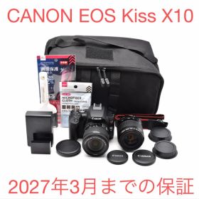 長期保証付/Canon EOS Kiss X10標準&望遠ダブルレンズセット
