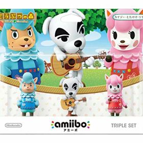 amiibo トリプルセットカイゾー/とたけけ/リサ どうぶつの森シリーズ 送料 無料