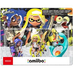 amiibo トリプルセット［インクリング【イエロー】/オクトリング【ブルー】/コジャケ］（スプラトゥーンシリーズ） ｜ 任天堂 ゲーム 周辺機器 フィギュア アミーボ