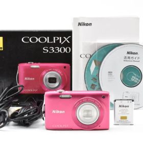 良品★ニコン COOLPIX S3300 ピンク★元箱・取説付 #1568