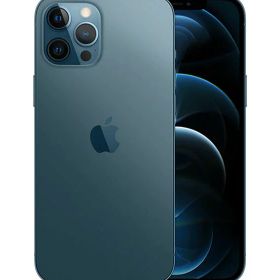【中古】【安心保証】 iPhone12 Pro Max[512GB] SIMフリー パシフィックブルー