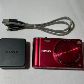 4129 Sony Cyber-shot DSC-WX300 レッド デジカメ やや訳アリ【ネ】