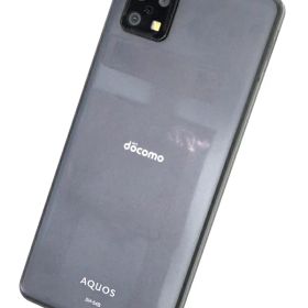 【SHARP】シャープ『AQUOS sense6 / 6.1inch / 64GB / SIMロック解除済 ドコモ / ブラック』SH-54B 2021年11月発売 スマートフォン 1週間保証【中古】